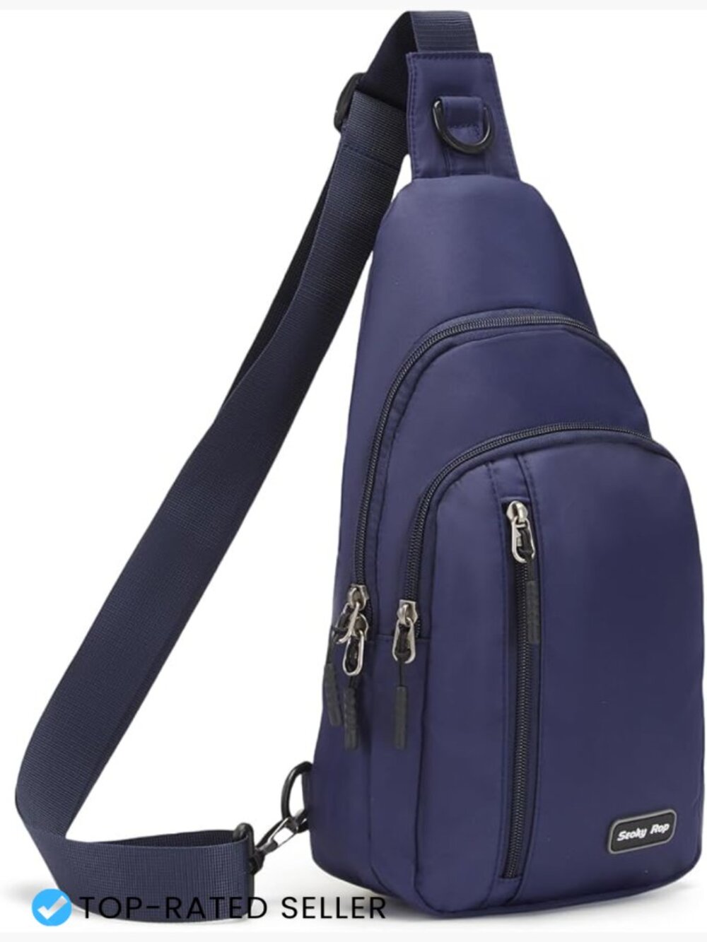Lightweight Nylon Sling Bag Crossbody Adjustable Strap Travel Daypack Unisex